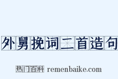 外舅挽词二首造句是什么意思的图片